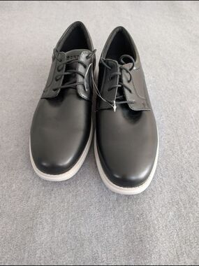 Rockport Delano Plain Toe Oxford Men’s Black Shoes Size 9.5M - READ DESC
